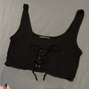 Kendall and Kylie Black Bralette / Sports Bra XS